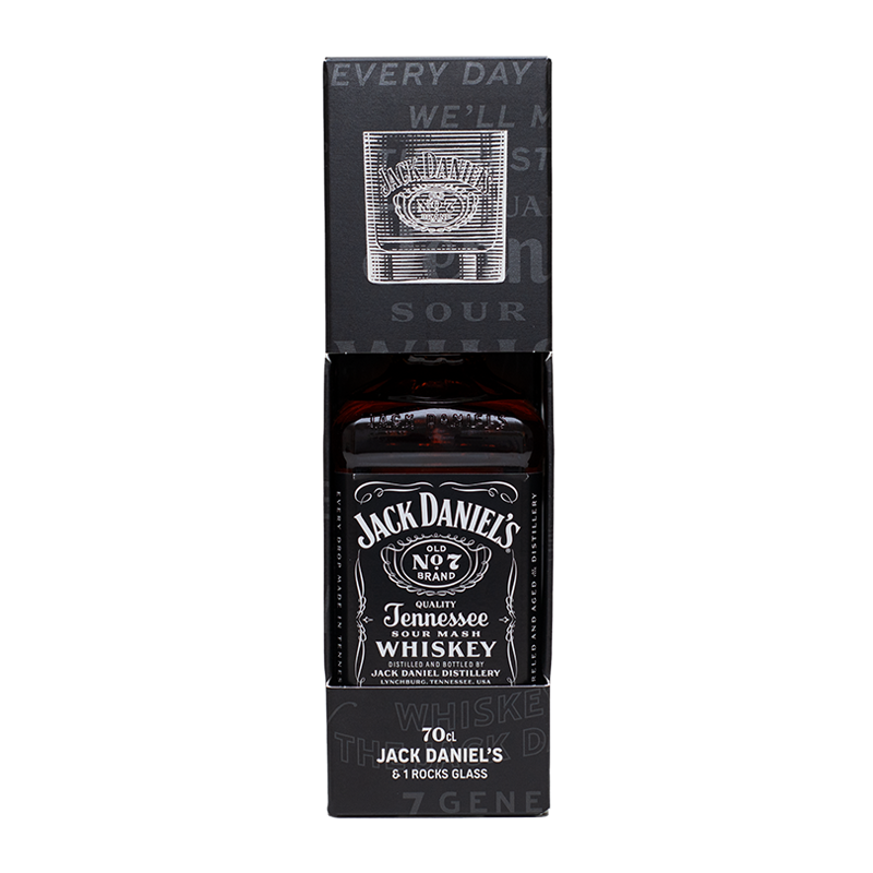 Jack Daniel's Old No. 7 Tennessee Whiskey Geschenkspackung mit Tumbler 40 Vol.%