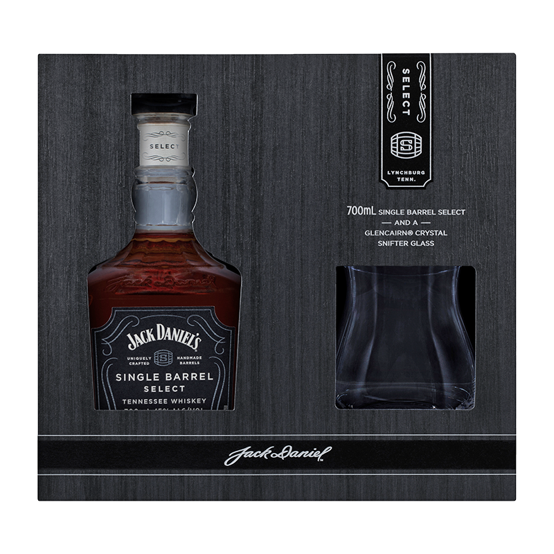 Jack Daniel's Single Barrel Tennessee Whiskey mit Glas 45 Vol.%