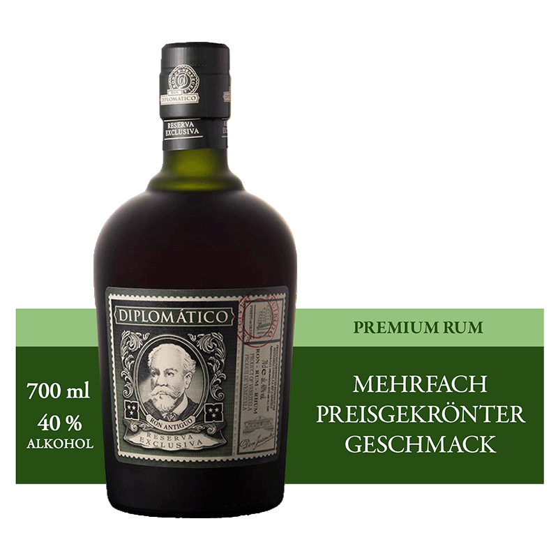 Ron Diplomático Reserva Exclusiva 40 Vol.%  0,7L