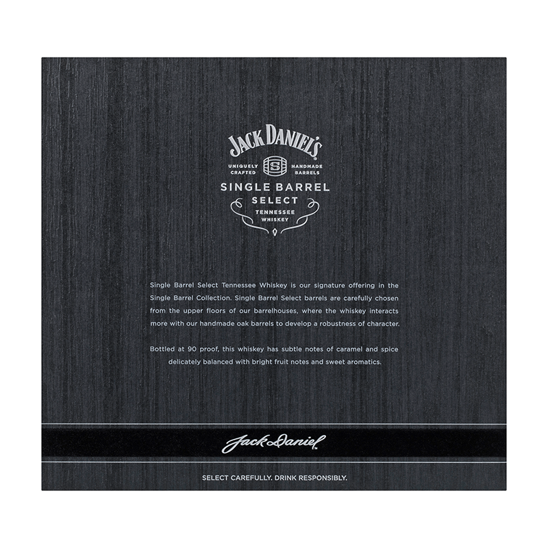 Jack Daniel's Single Barrel Tennessee Whiskey mit Glas 45 Vol.%