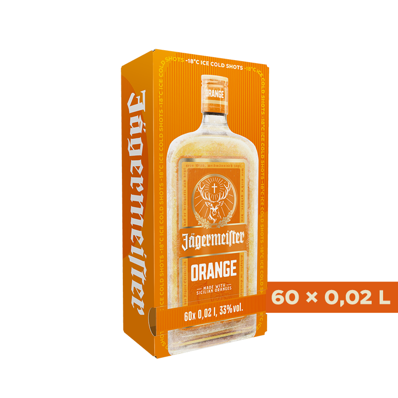 Jägermeister Orange Automat 60x 0,02L 33% Vol.