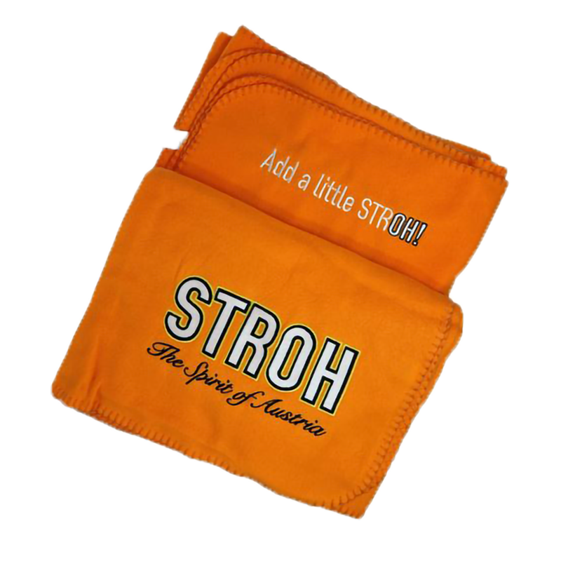 Stroh Fleecedecke