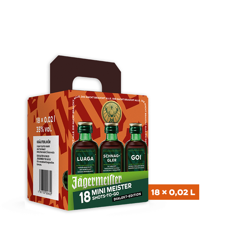 Jägermeister Dialekt Edition - 18er Automat