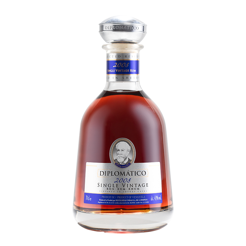Ron Diplomático Single Vintage 2008 43 Vol.% 0,7L